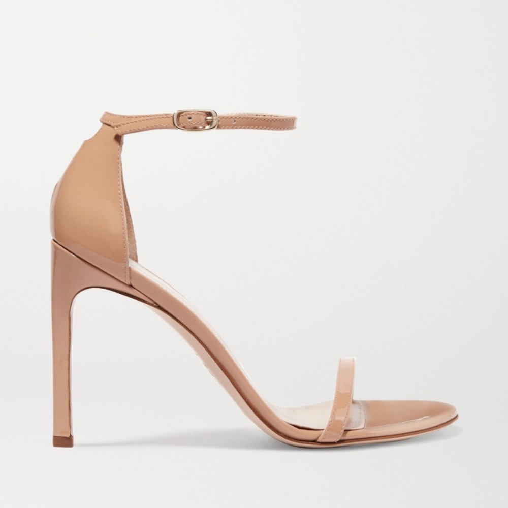 Stuart Weitzman Nudist ankle strap heel sandals